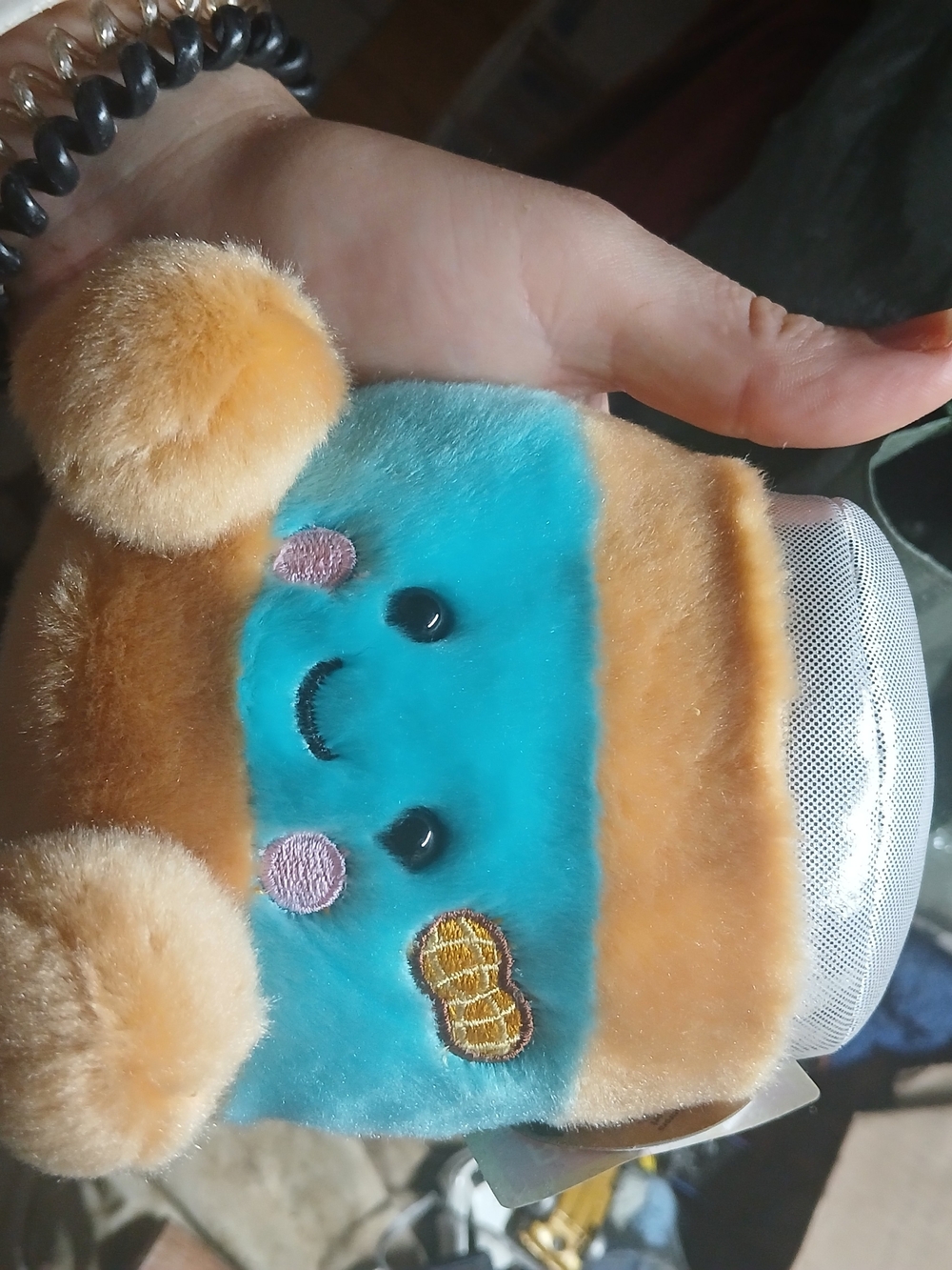 the Petey Peanut Butter plush toy from the Aurora Palm Pals collection